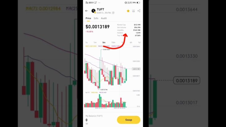 TUFT Token Current Price & Holding || Treasure NFT/FUN New Update Today #treasurefun #treasurenft