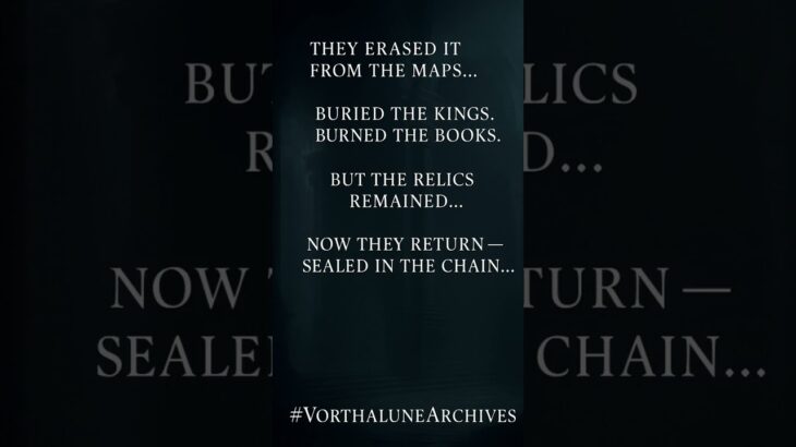 They tried to erase history… #NFT #VorthaluneArchives #NFTLore #ForgottenKingdoms #MysticChain