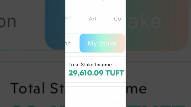 Today’s STAKE Income from Treasure NFT✌️💰#treasurenft