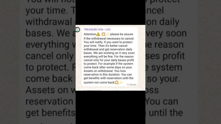 Treasure Fun New Update Today About Withdrawals #TreasureNFT Withdrawal Update #shorts #nft