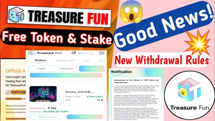 Treasure NFT Fun New Update Today 🔥| MobiKwik xtra withdrawal| Treasure NFT Withdrawal New Update