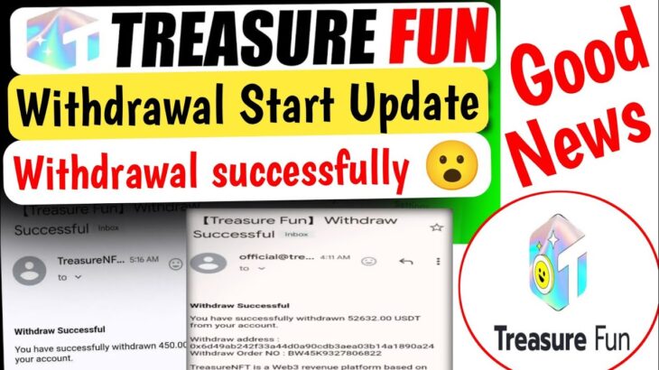 Treasure NFT Fun Withdrawal Pending | Treasure NFT New Update | Treasure FUN withdrawal TUFT AirDrop