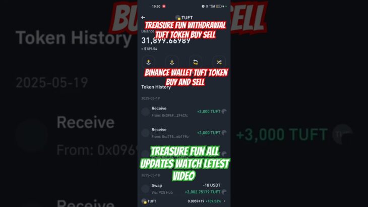 Treasure NFT Second AirdropTreasure FUN new updates |Imtokenmetamask exchange $TUFT Token