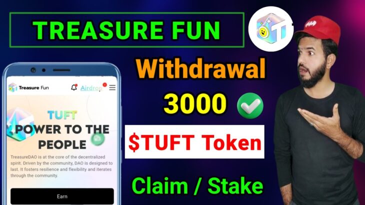Treasure NFT Withdrawal 3000 $TUFT Token | Treasure FUN new update | Token power to the people