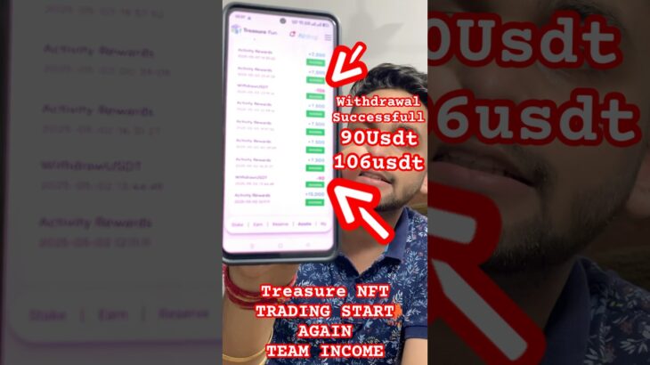 Treasure NFT full detailed video about withdrawal🤑||#treatreatment #treasurenftwithdrawal #withdraw