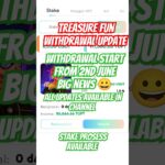 Treasure nft withdrawal update treasurefun stake TUFT TOKEN buy sell all details available wallet