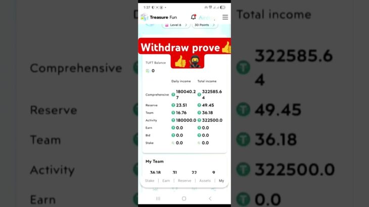 Tresurefun withdraw update, withdraw any time #tresurenft #withdrawal #nft #stake #shorts .