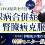 【糖尿病・腎臓病を再生医療で克服】強力な血流改善効果！ 当院オリジナル「VEGF培養上清液」 ＋幹細胞治療 | ＜特別価格＞モニター募集