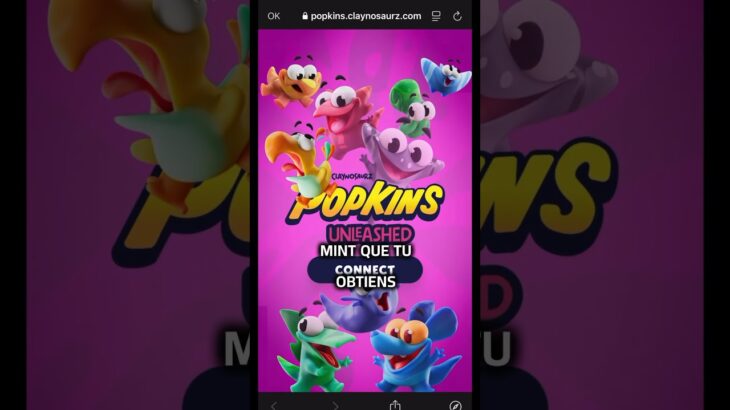 Vas tu mint un POPKIN (nouveau NFT de Claynosaurz sur SUI) #crypto #nft