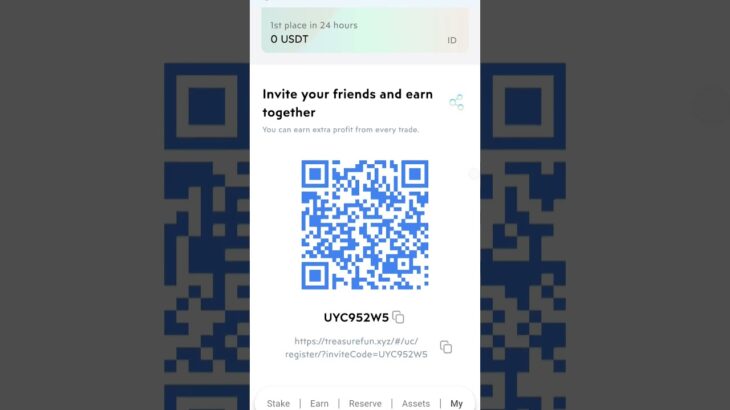 treasure NFT Fun app launched good news referral income start stake #treasurenft #earnmoney #money
