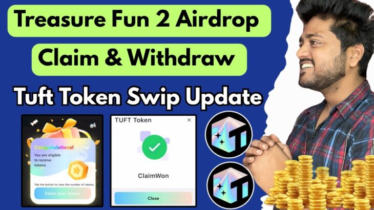 treasure nft second airdrop start 🔥 treasure fun usdt not showing? problem solved ✅ new update