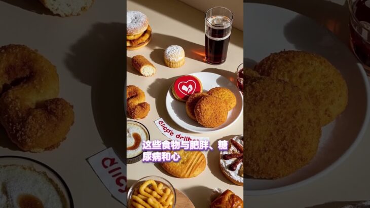 吃垃圾食品危害多，肥胖、糖尿病找上门，健康饮食才是王道！