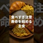 食べ過ぎ注意寿命を縮める主食 #ダイエット #栄養学 #糖尿病予防