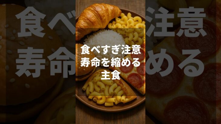 食べ過ぎ注意寿命を縮める主食 #ダイエット #栄養学 #糖尿病予防