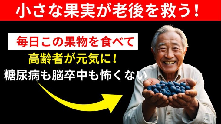 高齢者のためのブルーベリーの効果：脳卒中・糖尿病・記憶力低下を防ぐ