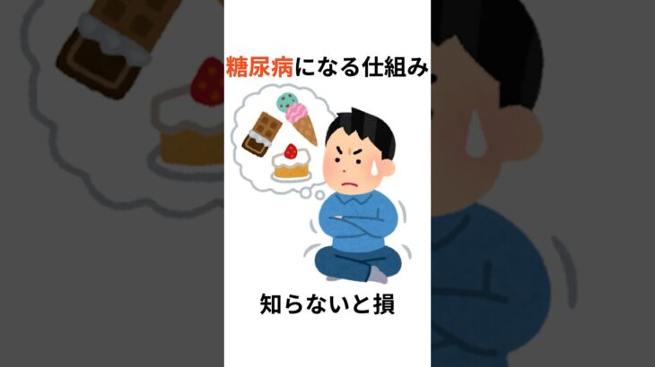 糖尿病になる仕組み #健康 #雑学 #プチ知識