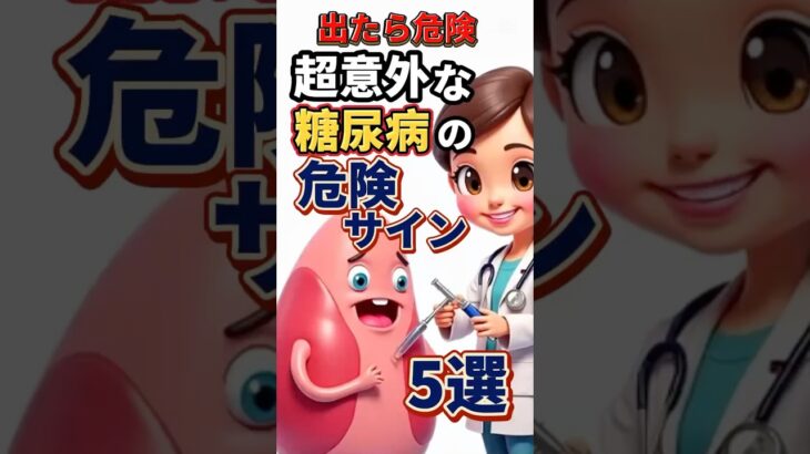 【糖尿病⁉】これ出たら危険なサイン５選 #雑学
