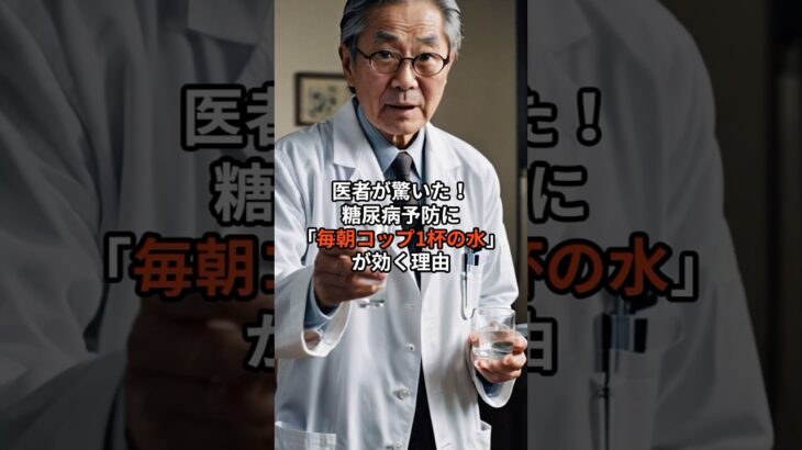 医者が驚いた！糖尿病予防に「毎朝コップ1杯の水」が効く理由