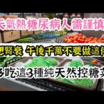 夏天糖尿病人需謹慎，不想腎衰竭，午後千萬不要做這件事，多吃這3種純天然控糖菜，不僅降血糖還能減肥瘦身【我是可嘉媽媽】