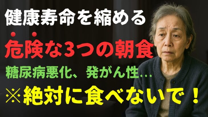 【糖尿病悪化、発がん性…】健康寿命を縮める危険な3つの朝食※絶対に食べないで！