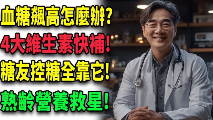 【血糖飆高救星】糖尿病患必補4大維生素，快速降血糖就靠它們！#降血糖 #糖尿病營養 #熟齡保健
