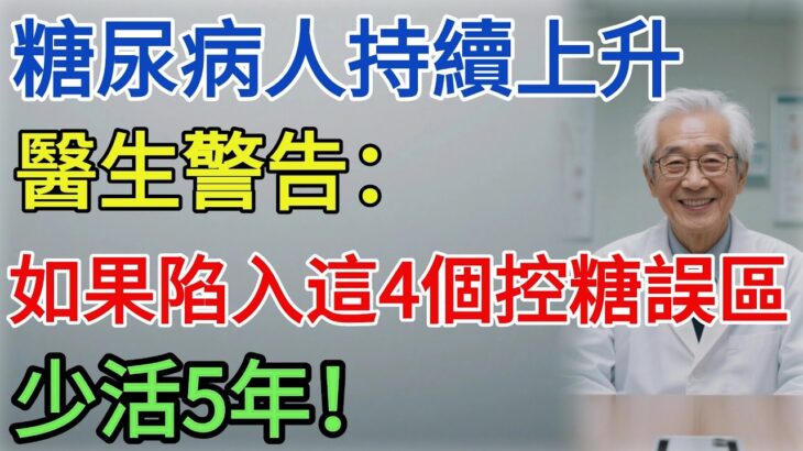 糖尿病人持續上升，醫生警告：如果陷入這4個控糖誤區，少活5年！#健康#養生
