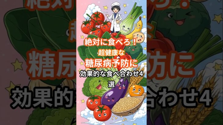 絶対に食べろ！超健康な糖尿病予防に効果的な食べ合わせ4選#shorts