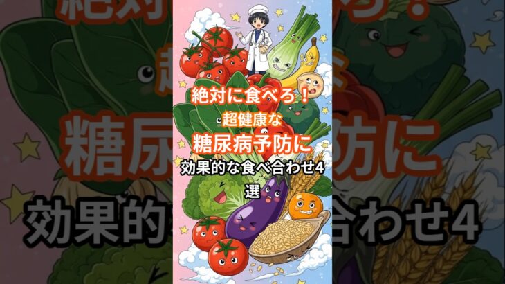 絶対に食べろ！超健康な糖尿病予防に効果的な食べ合わせ4選#shorts