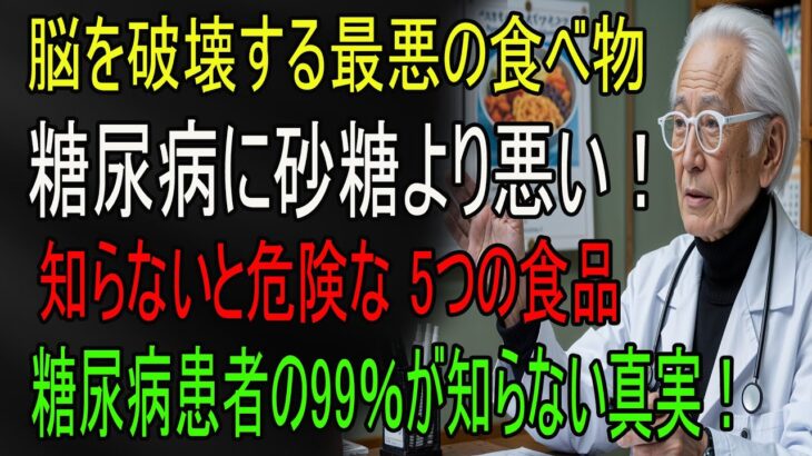 糖尿病で苦しみたくないなら必見！“砂糖より危険な食品5選” 絶対に食べないでください｜化粧品の秘密｜オーディオブック｜健康エピソード｜音声ストーリー」