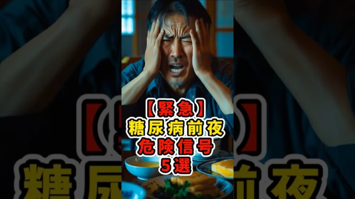 【緊急】糖尿病前夜！危険信号5選 #健康 #雑学 #糖尿病 #shorts