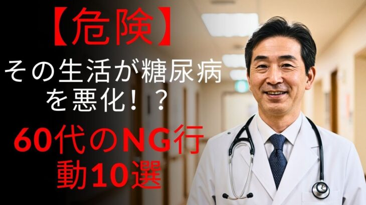 【医師推奨】この生活習慣は糖尿病を悪化させる！？｜60歳以上の人におすすめの10の悪習慣
