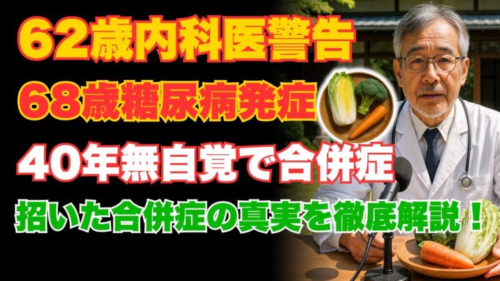【62歳内科医が警告】68歳で発症した糖尿病、40年間の無自覚が招いた合併症とは？｜糖尿病予防【老後の危険】和食生活｜シニアセルフケア｜オーディオブック