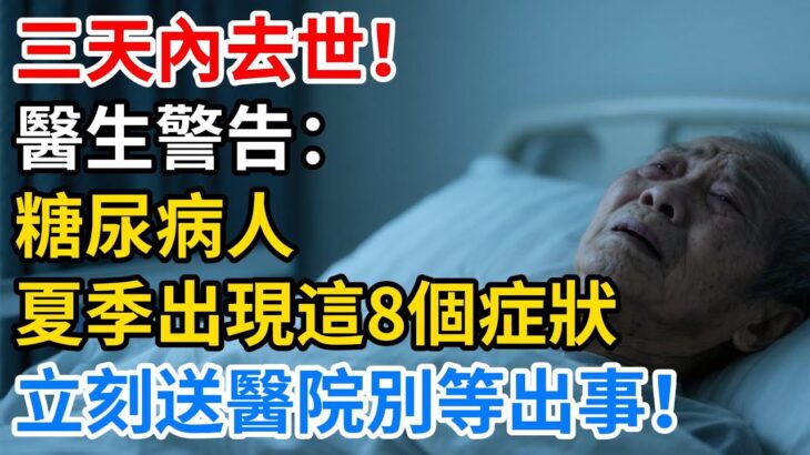 三天內去世！醫生警告：糖尿病人夏季出現這8個症狀，立刻送醫院，別等出事！【银发健康心语】#老年斑#壽命#健康飲食#飲食禁忌#養老 #退休生活 #晚年健康#養生