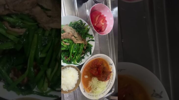 ニラ豚と麻辣担食べた糖尿病841日目食事記録 #糖尿病 #ニラ