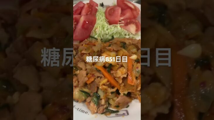 朝鮮のたれで豚キムチ作った糖尿病851日目食事記録 #糖尿病 #糖尿病の品格 #糖質制限 #4毒抜き #血糖値 #ダイアベティス #diabetes #ご飯