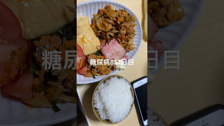 豚キムチベーコン定食食べた糖尿病852日目食事記録 #糖尿病 #糖尿病の品格 #糖質制限 #4毒抜き #血糖値 #ダイアベティス #diabetes #japanesefood #料理 #food