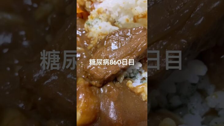 米一合カレー食べた糖尿病860日目食事記録  #糖尿病  #糖尿病の品格  #糖質制限 #4毒抜き #血糖値 #hba1c #カレー #管理運営