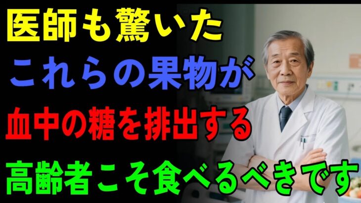 【91歳現役医師が警鐘】高齢者の糖尿病予防に！身近な４つの甘い果物が救世主