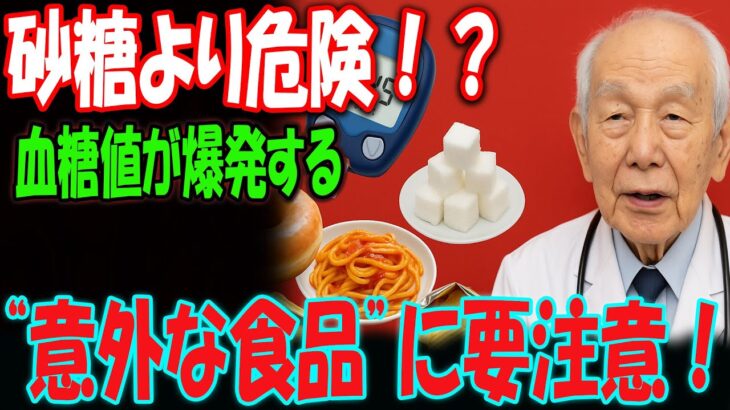 91歳医師が緊急警告！糖尿病の人が絶対に食べてはいけない“砂糖より危険な5つの食品”とは？血糖値が爆発する恐怖の食習慣！