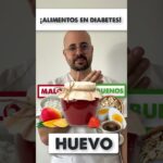 ¡ALIMENTOS EN DIABETES! #salud  #shorts