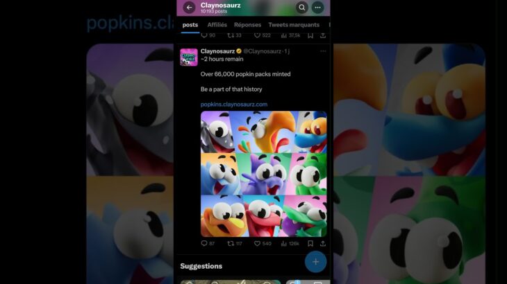 As tu réussi à obtenir un Popkin? Mint Claynosaurz sur Sui #nft #sui #blockchain