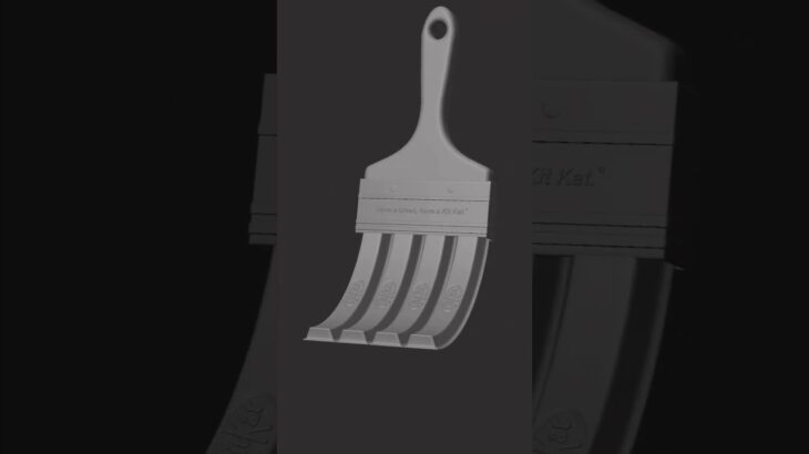 Creating a KitKat brush in Cinema4D🍫 #beforeandafter #nft #nftartist #digitalart #kitkat #3d #artist