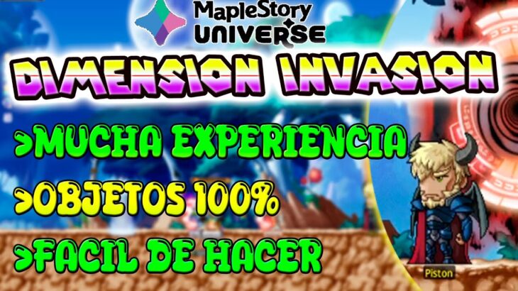 😍GANA MUCHA EXP en DIMENSION INVASION en MAPLESTORY NFT 2025