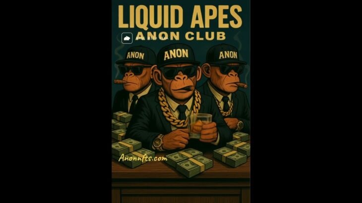 Limited edition nft collection! 100 Apes anonnfts.com #liquidnfts #incomesource #motivation #apeart