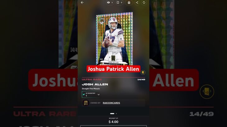 MVP #panininft #buffalobills #nft #nfldraft #meantweets