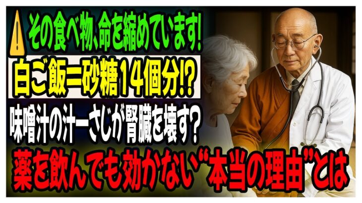 「糖尿病・高血圧・脂質異常症の方へ──命を削る“絶対NG食品”5選を現役医師が警告」
