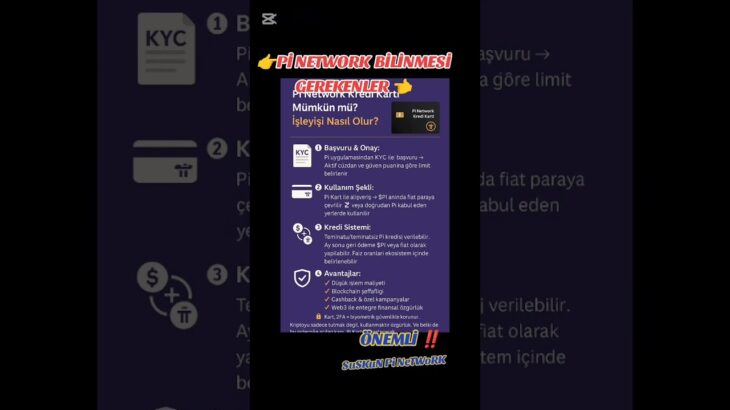 Pİ NETWORK ÖNEMLİ BİLGİLER ‼️ #pi #crypto #bitcoin #news #btc #pinetwork #nft #piblockchain