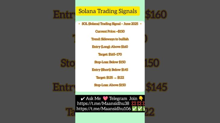 Solana Trading Signal Today 🥰🥰🥰🥰#nft #cryptocurrencynews #crypto #cryptocurrency #cryptotrading