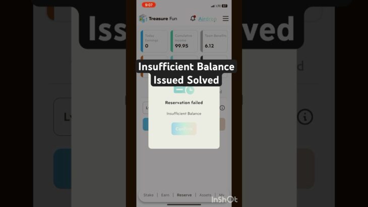 Solution of Insufficient Balance in Treasure nft😎😎#treasurenft #treasurefun #nft