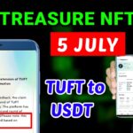 Treasure NFT 5 july date extended for tuft token swap
